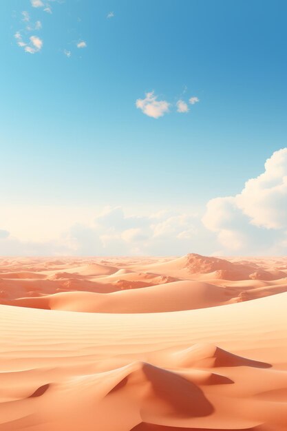 A barren desert landscape for product mockup ai generated illustration