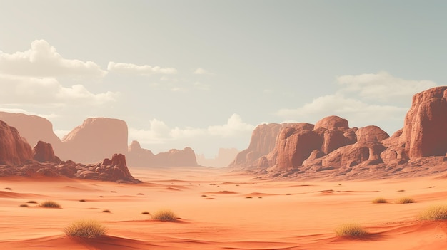 Barren Desert Scenery Showcase