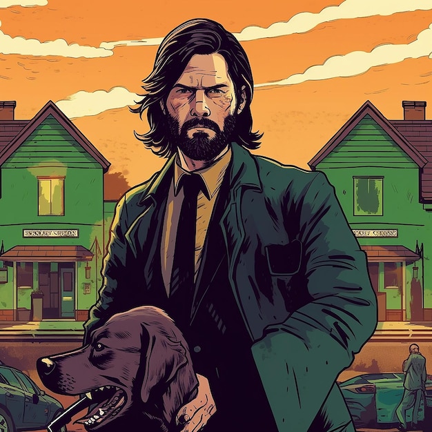 Barry the Irish version of John Wick AI Generated Image