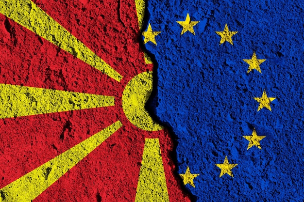 Barst tussen Europese Unie en Macedonië markeert politiek relatieconcept