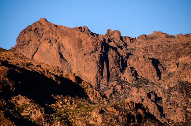 Basaltformatie vulkanisch gesteente op Gran Canaria