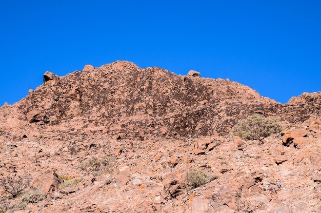 Basaltformatie vulkanisch gesteente op Gran Canaria