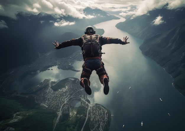 BASE jumping