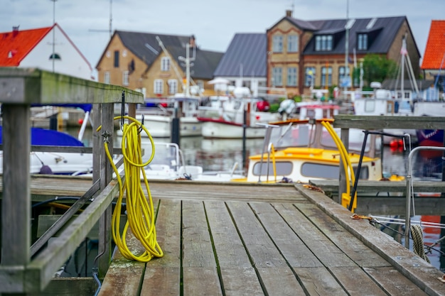 Photo base for water and power supply for yachts and boats in sweden