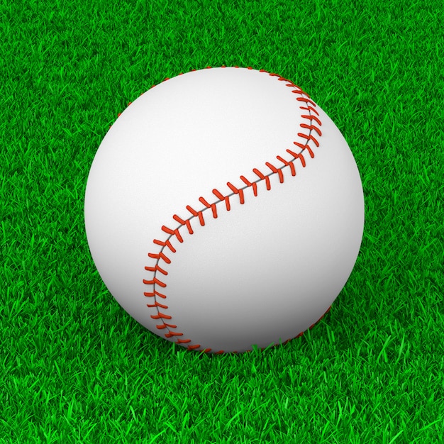 Baseball Ball on Grass