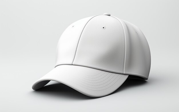 Photo baseball cap on a seethrough surface