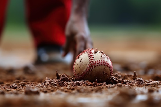 Baseball Game Action Shot AI Generated