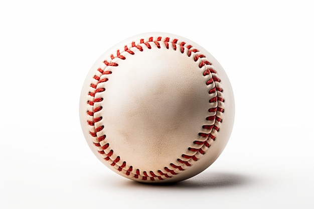Baseball geïsoleerd op een witte achtergrond