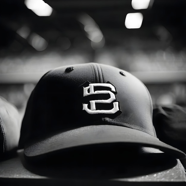 Фото Фото бейсбольной шляпы, сгенерированное ай