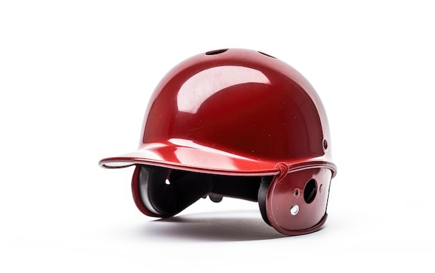 Baseball Helmet for Safety on White Background