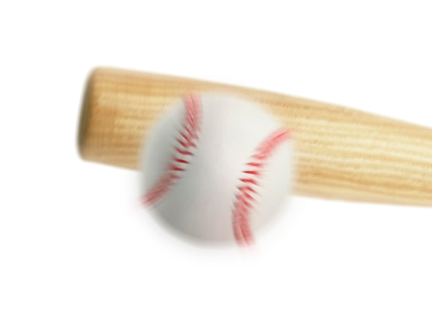 Baseball hit with the motion move