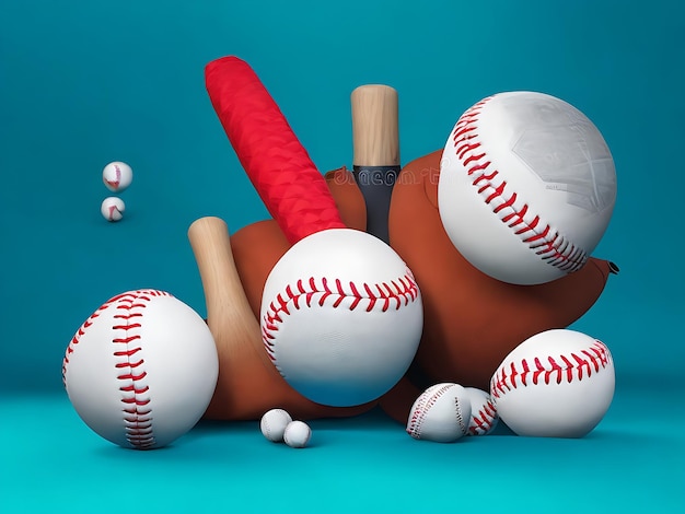 baseball instrument and baseball logo