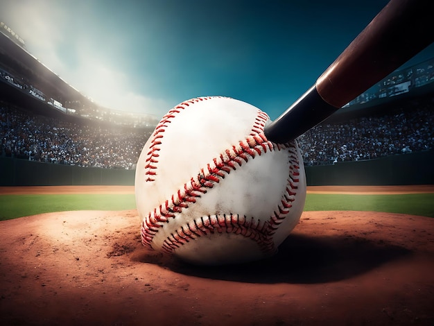бейсбольный инструмент и логотип бейсбола