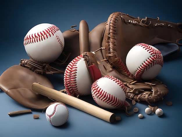 baseball instrument and baseball logo