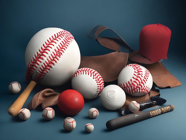 baseball instrument and baseball logo