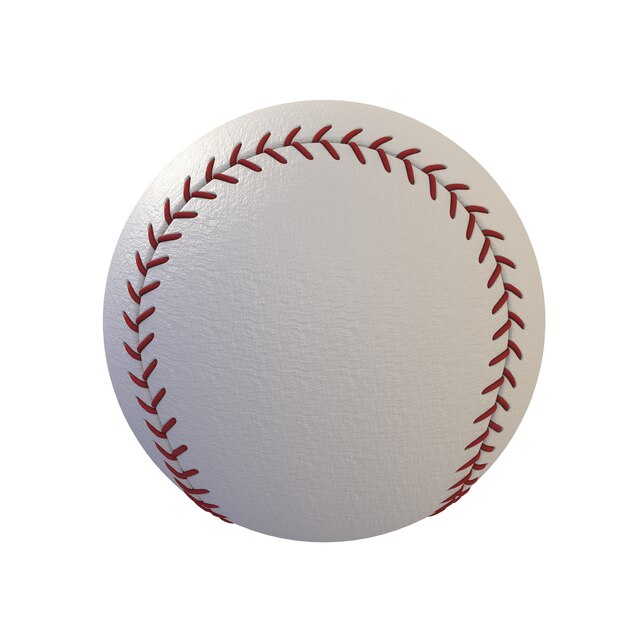 Photo baseball isolated on white background, 3d rendering