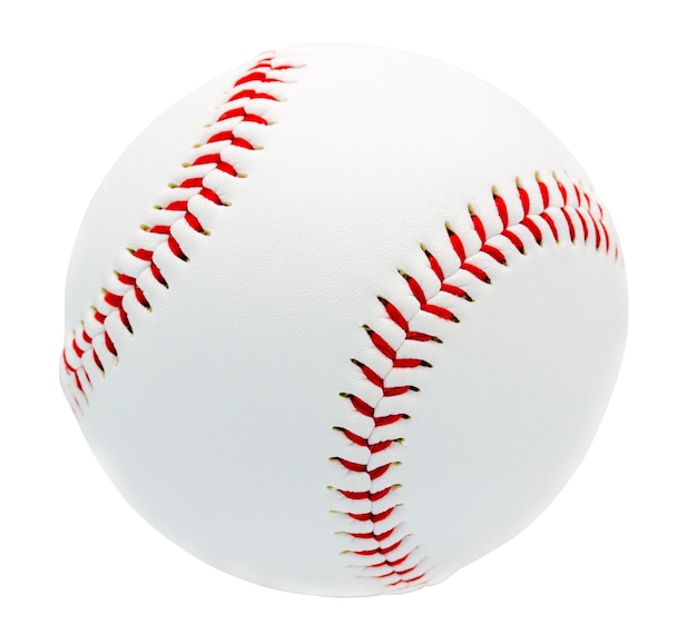 Premium Photo | Baseball isolated on white wall with clipping path