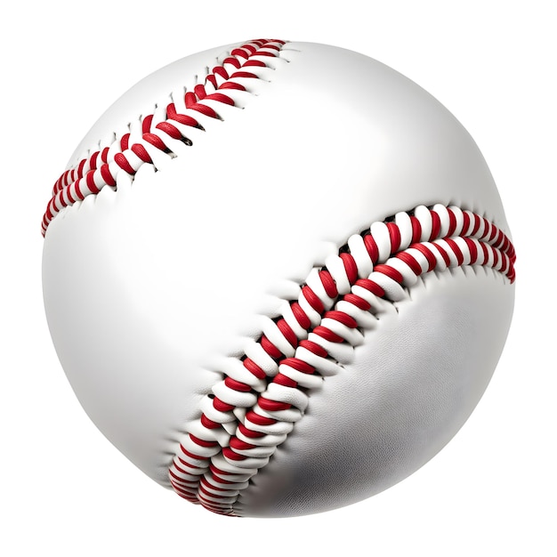 Baseball op een witte achtergrond