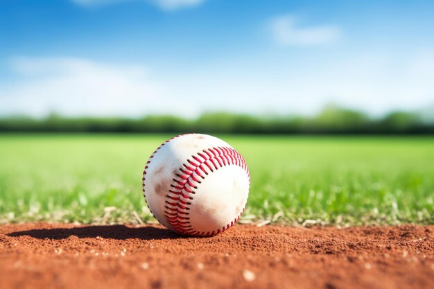 Baseball sport equipment background banner closeup