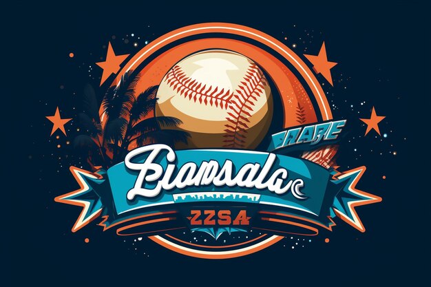 Photo baseball sport league badge softball championship