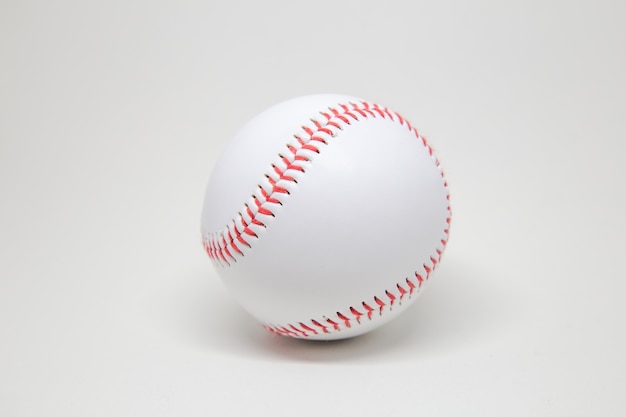 Baseball on white background