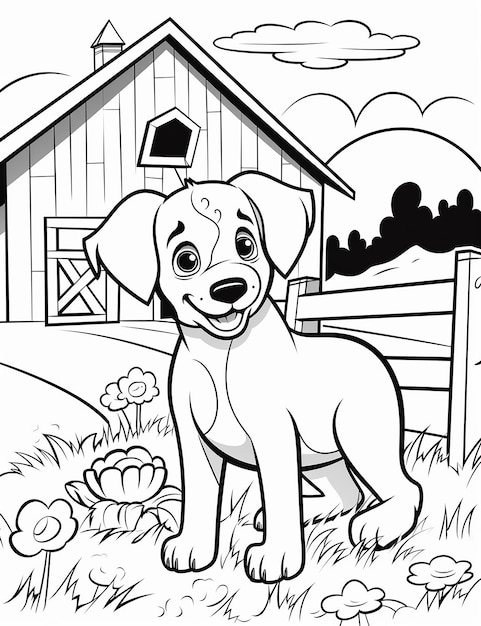 basic coloring page for kids