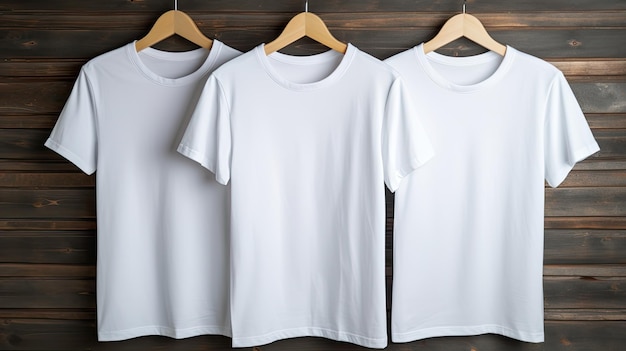 灰色の背景に基本的な T シャツ白いアパレル、コピー書き込み用の空白スペース付きの服
