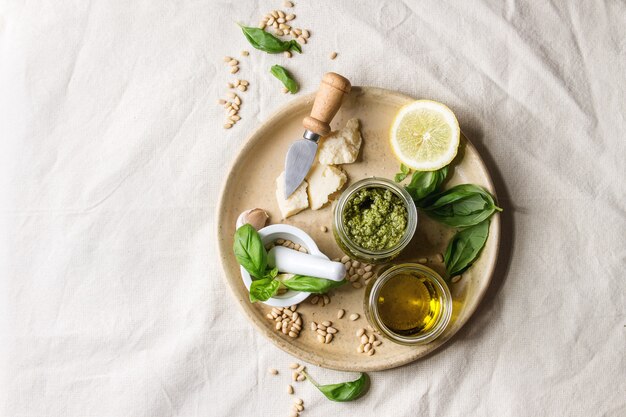 Photo basil pesto sauce