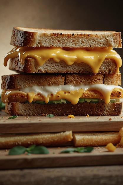 Foto basil tomato grilled cheese een melty cheese paradise