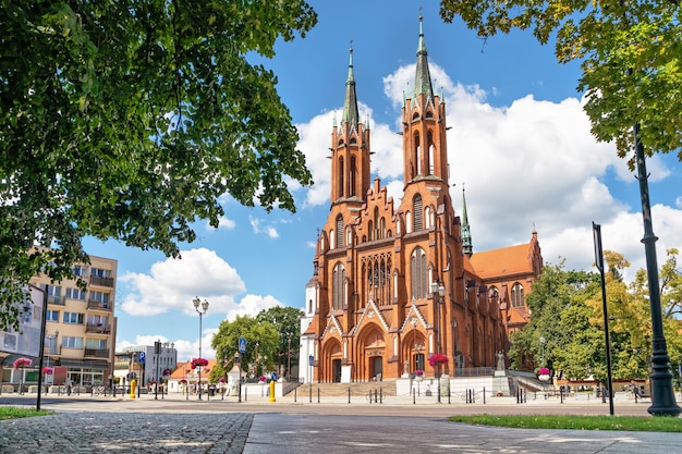 Photo basilica of the assumption of the virgin mary in bialystok poland