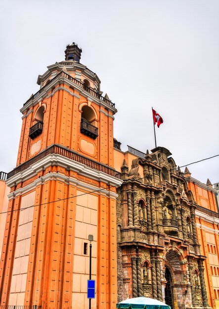 Basilica of la merced in lima peru