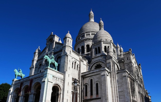 The basilica of SacreCoeur in Montmartre Paris