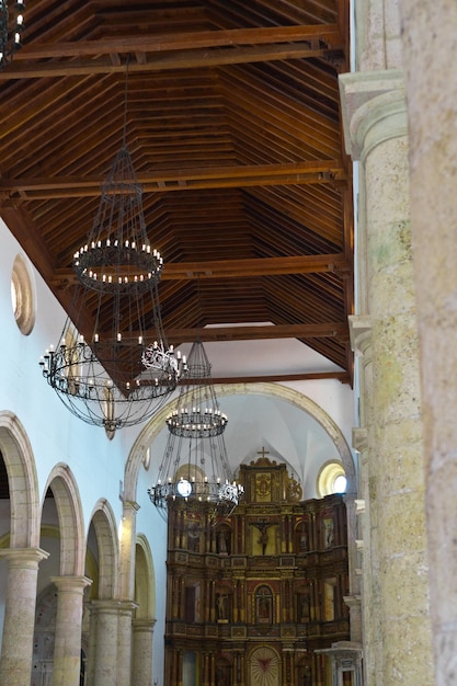 Basilica Santa Catalina de Alejandria the Cathedral of Cartagena in Colombia