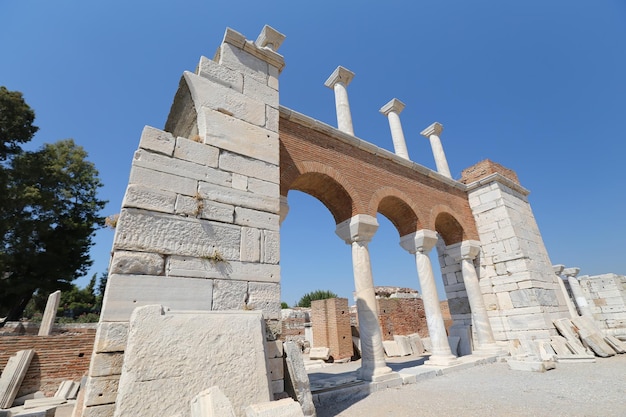 Basilica di san giovanni nella città di selcuk smirne in turchia