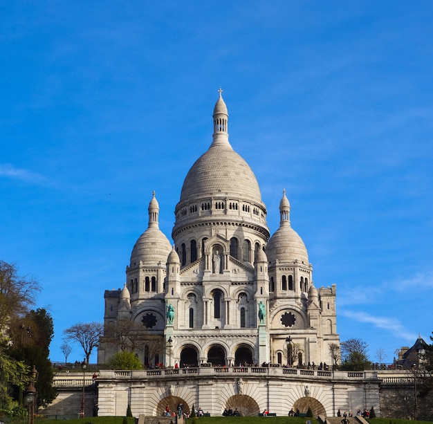 Basiliek van het Heilig Hart (Sacre Coeur) in Parijs Frankrijk. april 2019