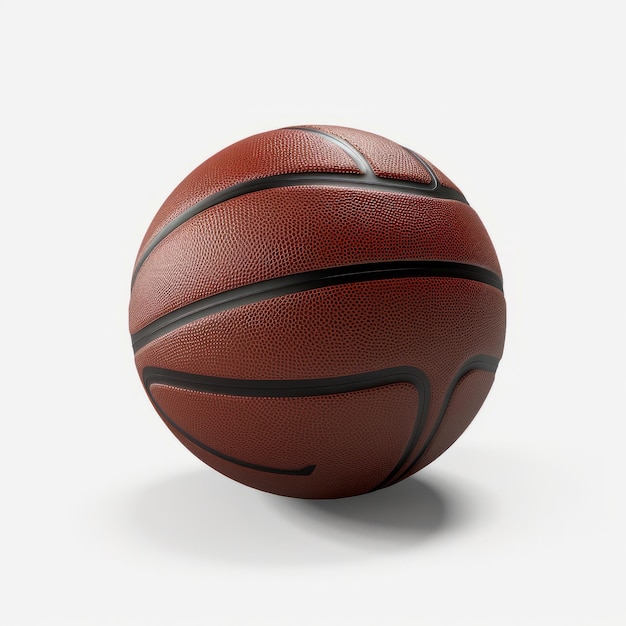 Photo baskeball ball on white background sport concept