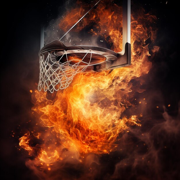 Photo basket ball game and players hd 8k wallpaper stock photographic image