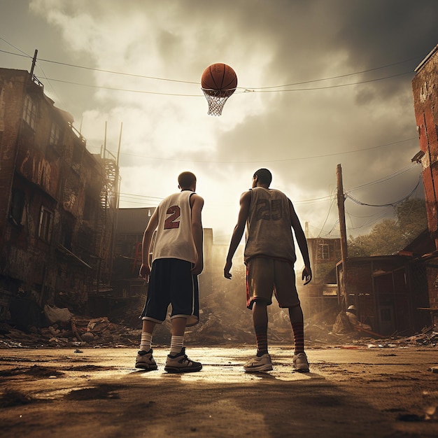 Basket Ball and sports HD 8K wallpaper Stock Photographic Image