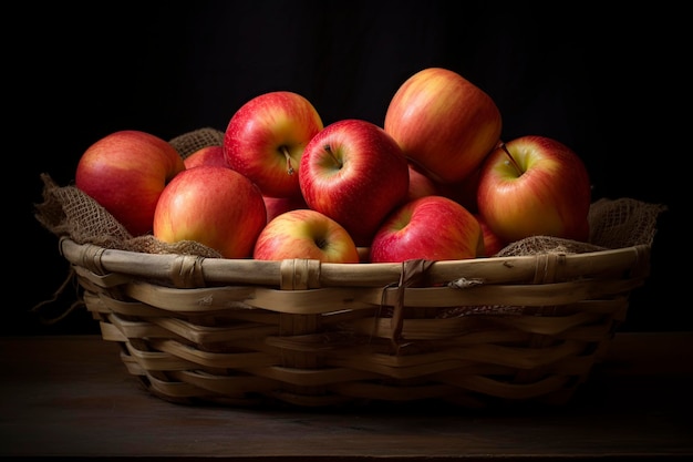 basket of fresh apples