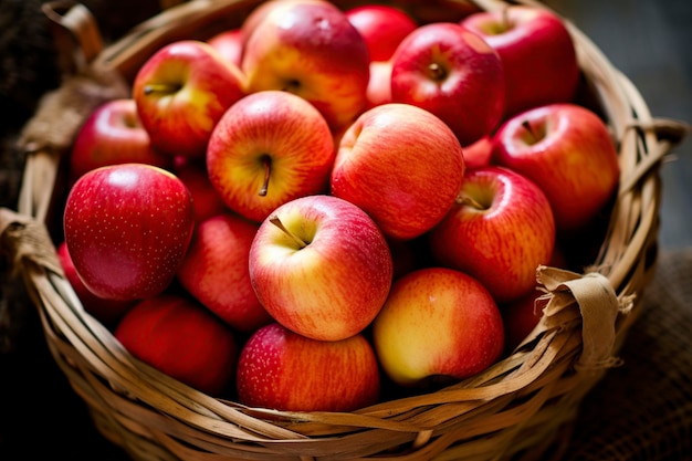 basket of fresh apples