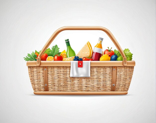 a basket full of fresh fruits and vegetables