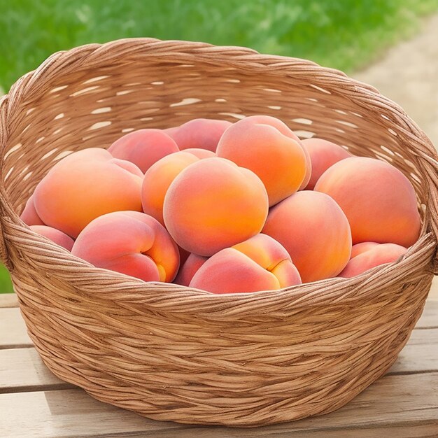 a basket full of Peach