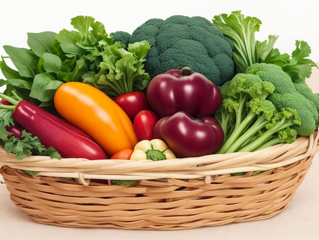 basket full of vegetables