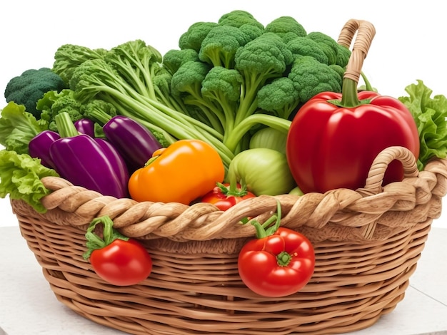 basket full of vegetables