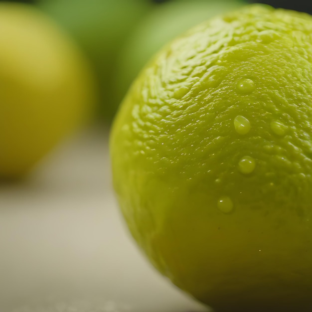 Foto un cesto di limoni con un limone sulla parte anteriore