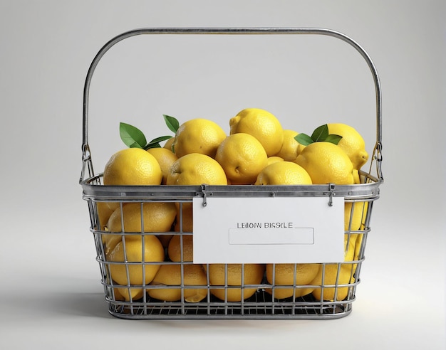 a basket of lemons