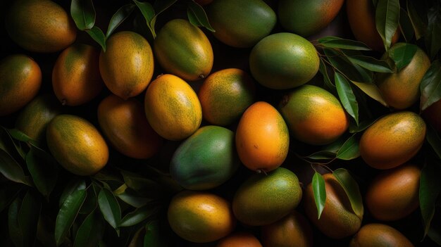 A basket of mangoes from the company mangoes.