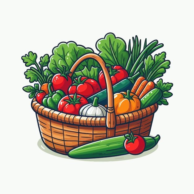 Photo a basket of vegetables including radishes carrots radishes and radishes