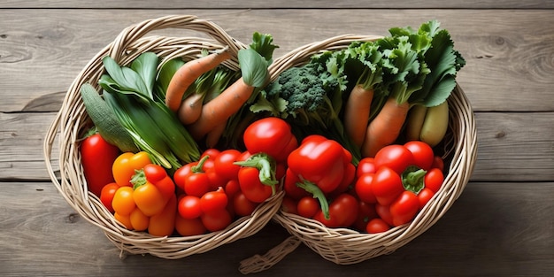 A basket of vegetables with the word " farm " on the bottom.