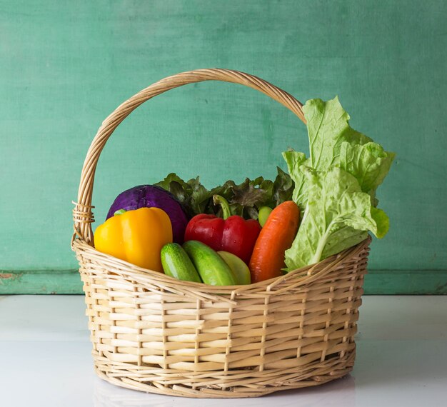 Basket of vegetables